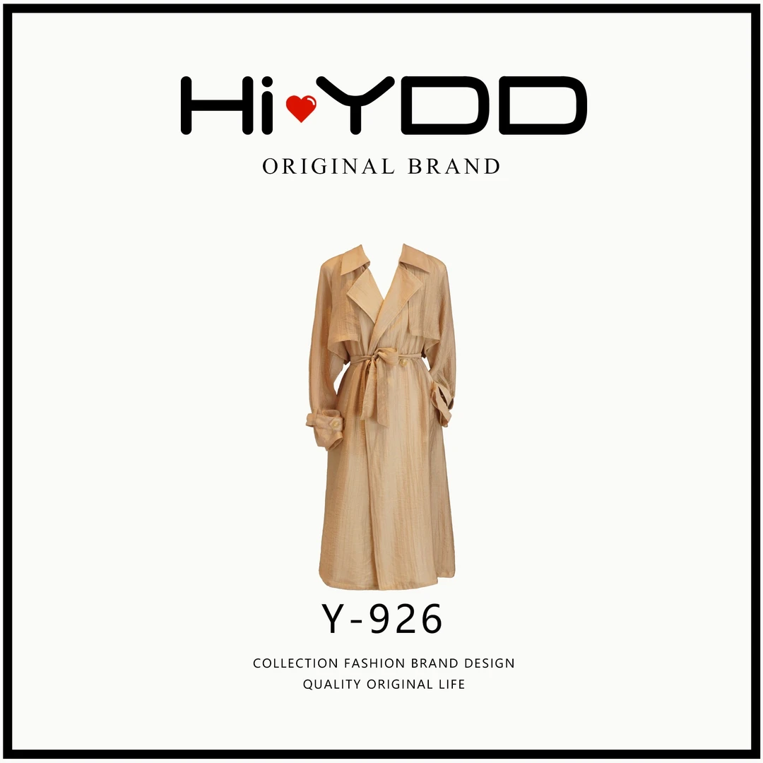 YDD•「Y-926」夏季新款简约收腰时尚休闲大码百搭大衣外套XZ-8371