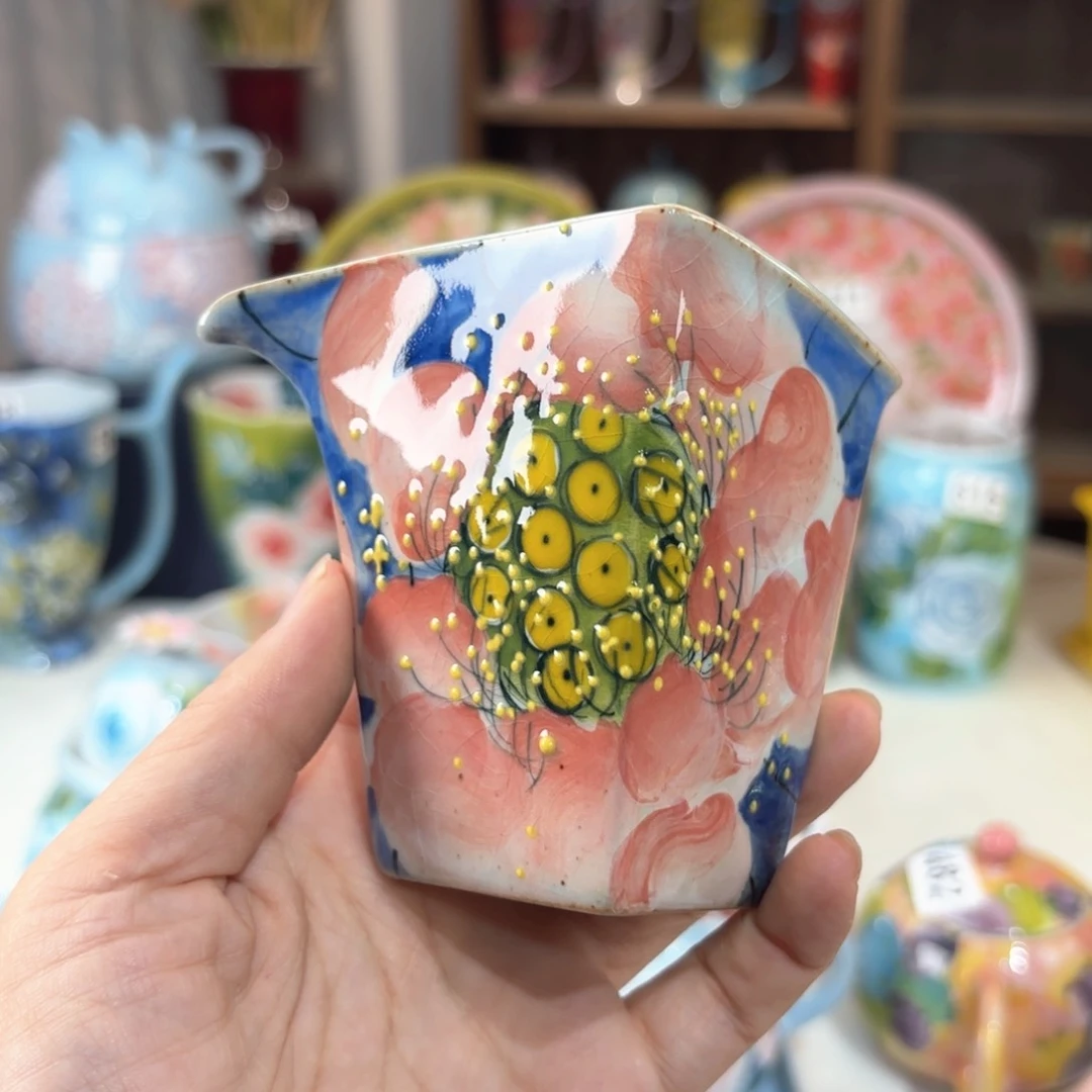 景德镇手绘高温釉下彩陶瓷茶具