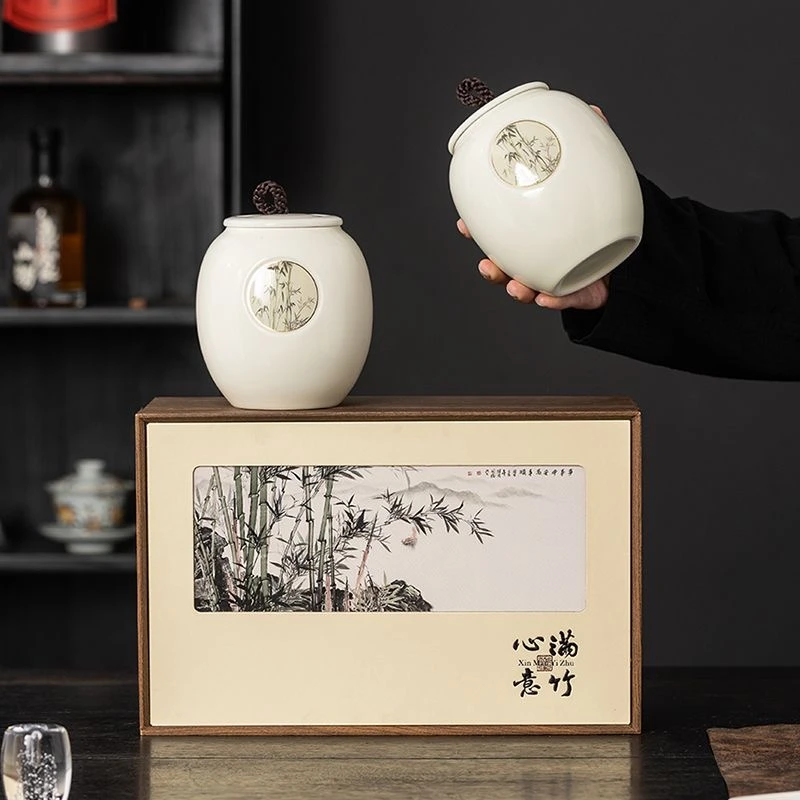 正山小种茶叶礼盒红茶高端茶礼过年送人（心满意竹）