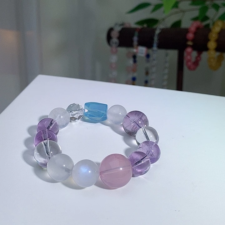 未镶嵌手链水晶多宝手链