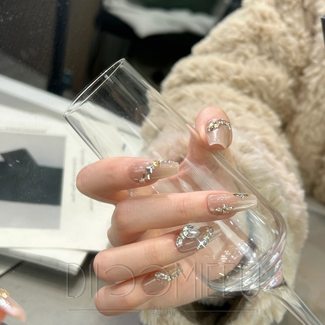 【金蛇狂舞】缇觅轻奢碎钻全华子钻纯手工可拆卸式穿戴甲