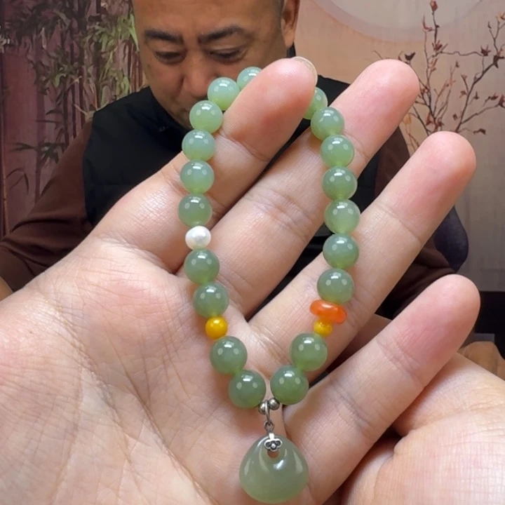 和田玉未镶嵌手链