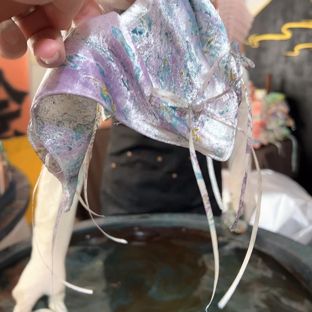 她***星570新款方巾发圈