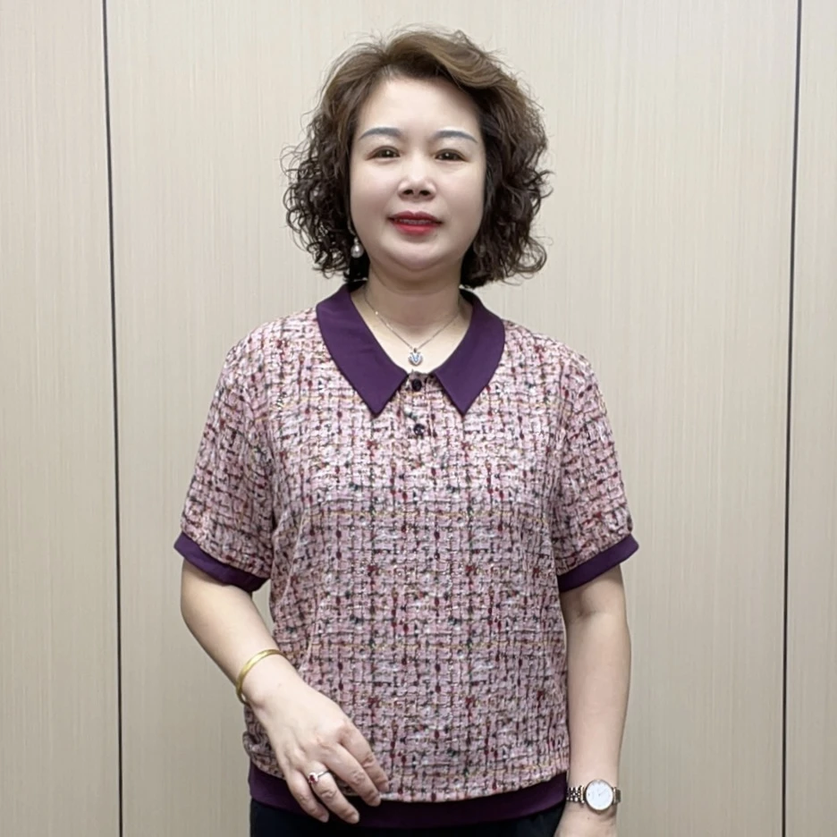 2025夏季时尚女装气质显瘦薄款短袖百搭女士减龄休闲洋气妈妈装