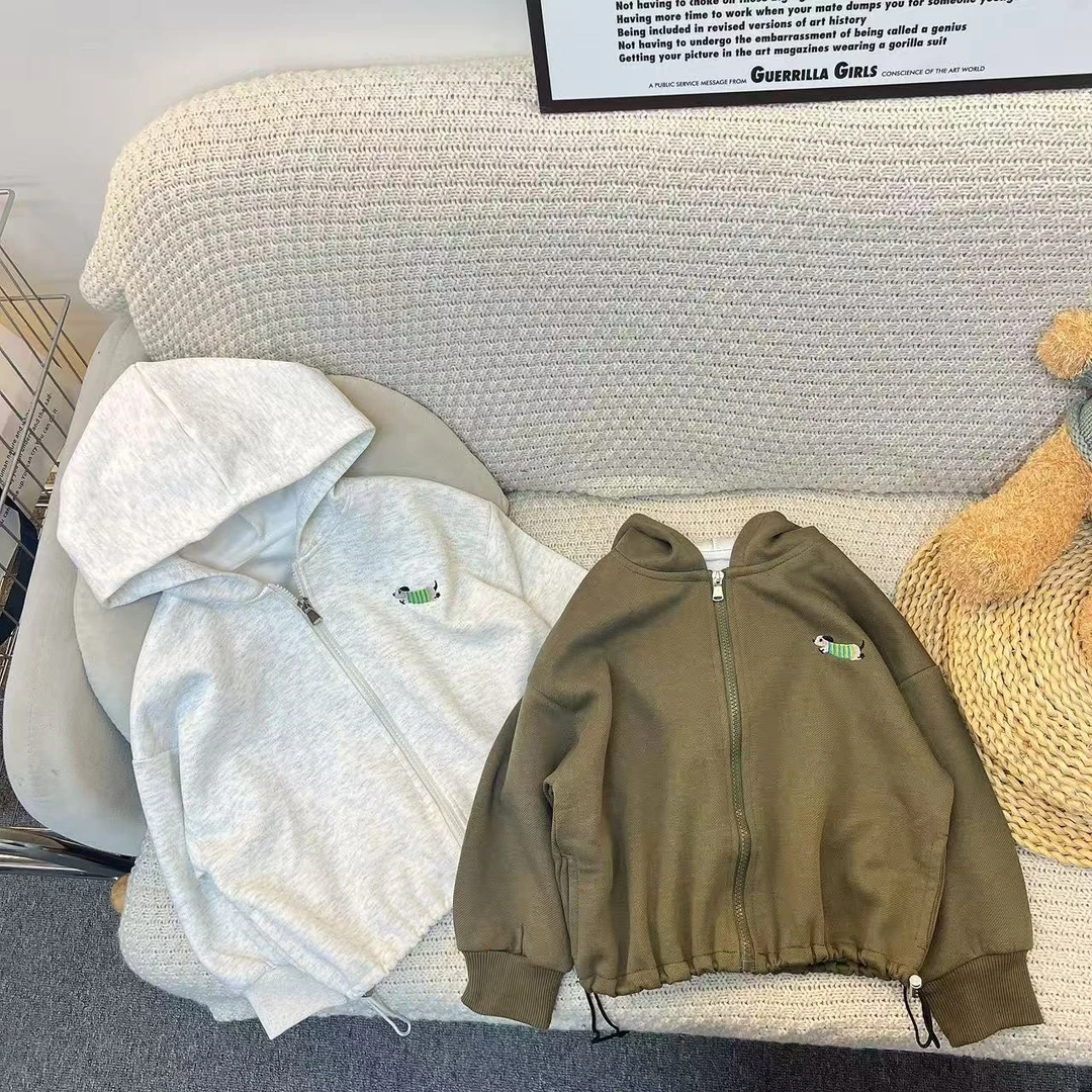 【自营｜连帽开衫 下摆抽绳设计】儿童春款外套0218007