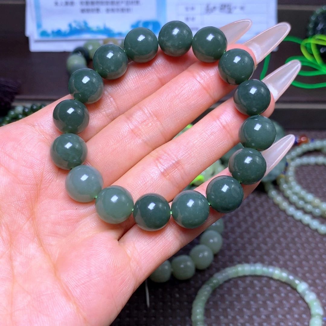 未镶嵌手串和田玉卡12