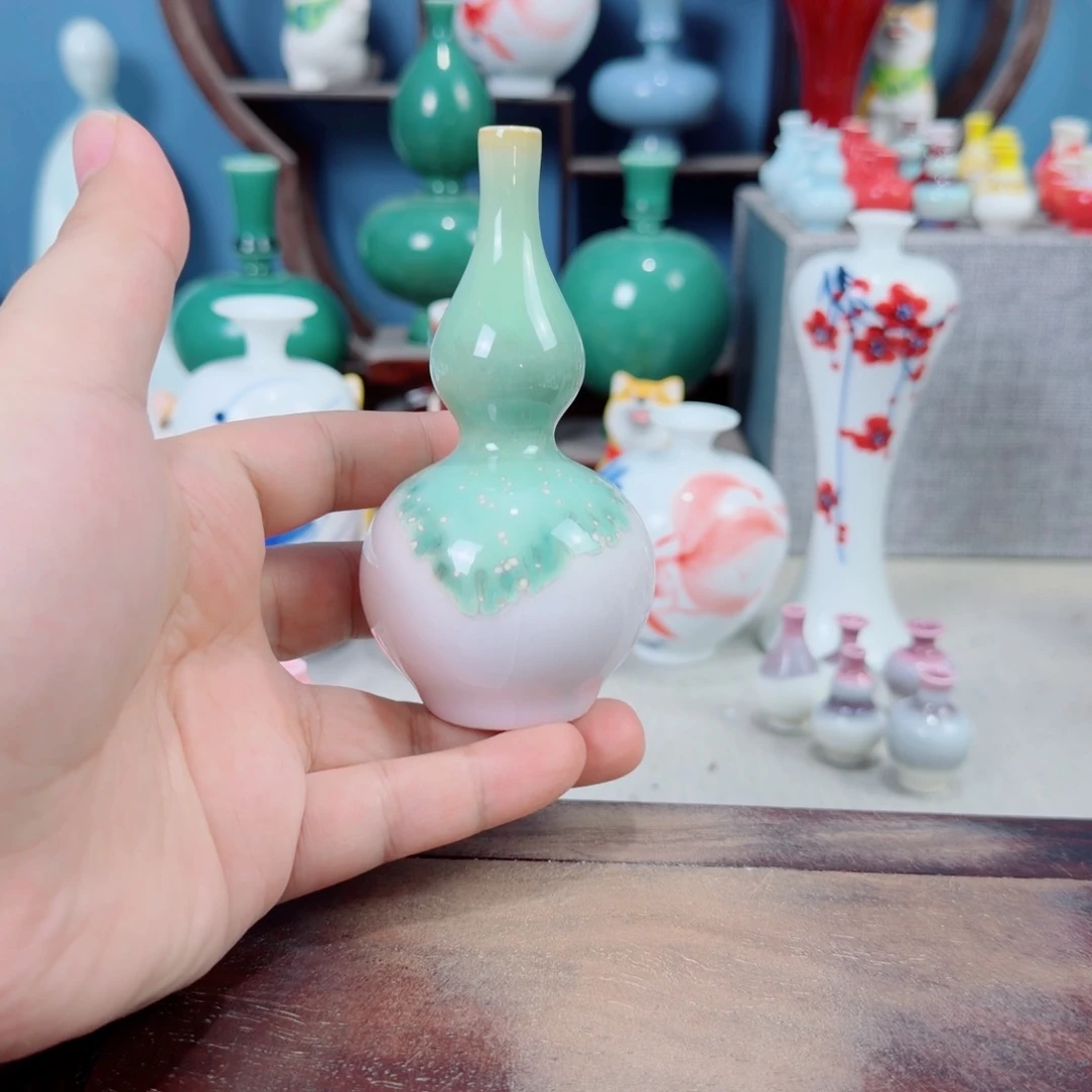 陶瓷手工小花器摆件