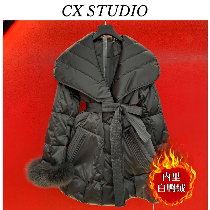 YC编码02 经典收腰轻奢时尚羽绒服 MY928A