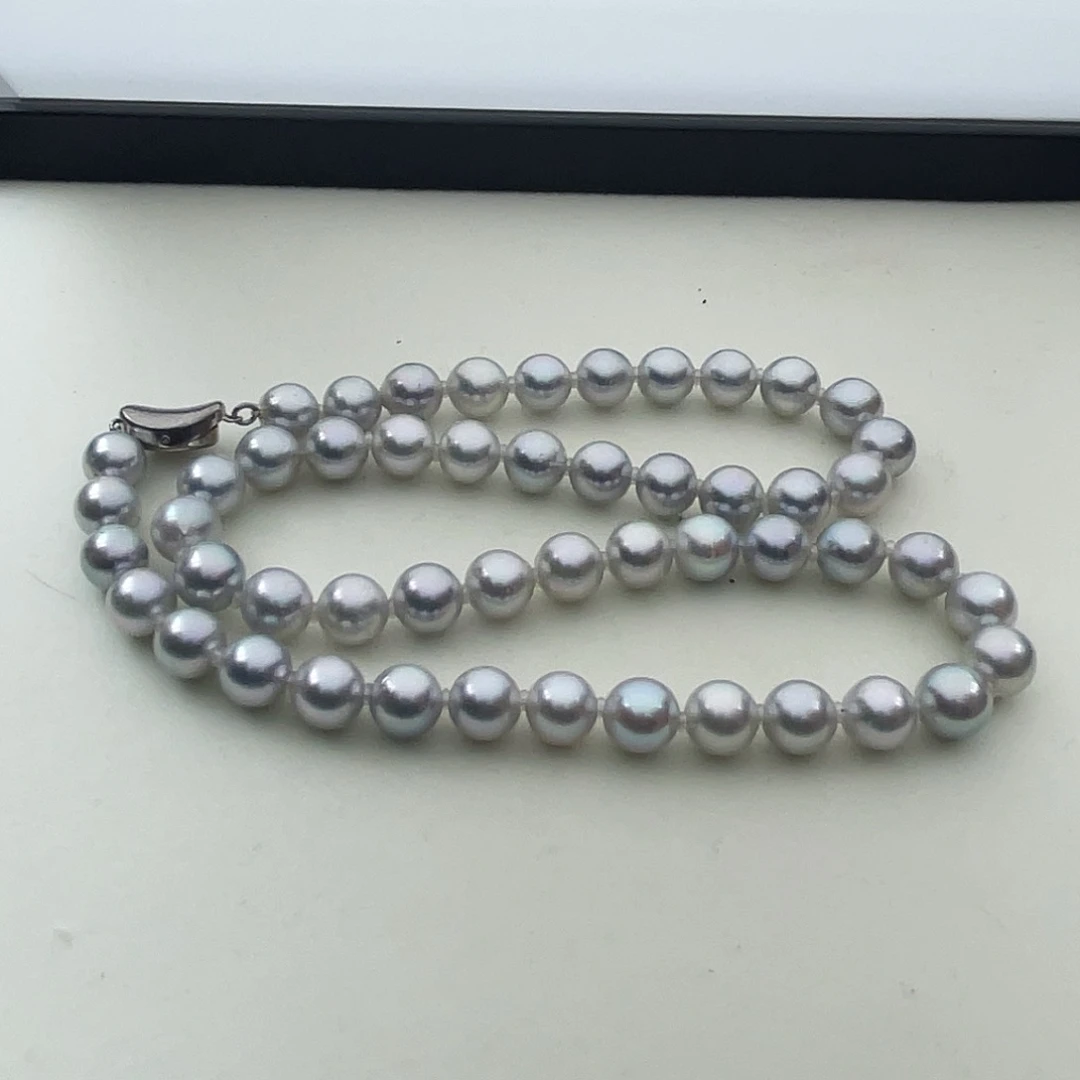 海水珍珠银S925镶嵌颈饰