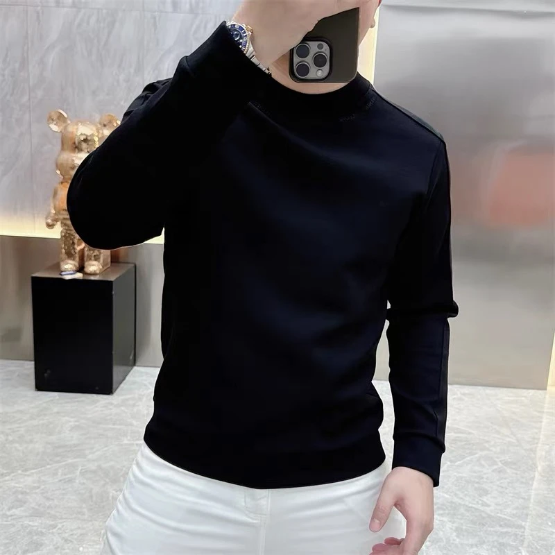 卫衣爆款男士2025秋冬新款长袖圆领套头潮流休闲时尚百搭上衣潮