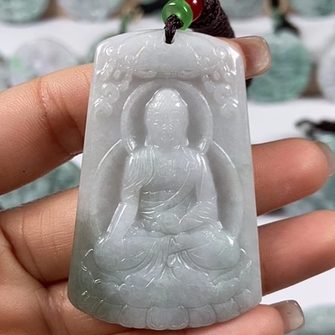 翡翠颈饰未镶嵌阿尼陀佛福利