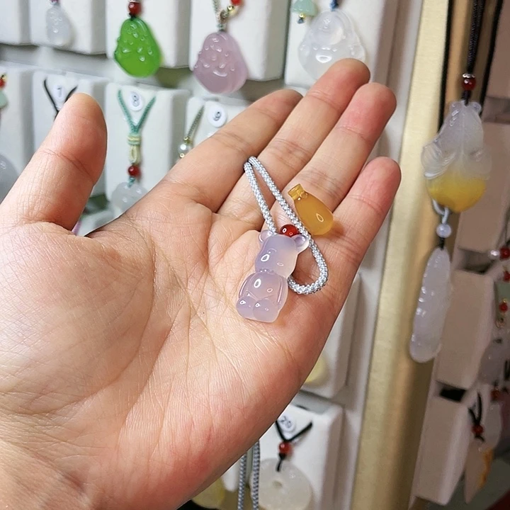 玛瑙/玉髓颈饰合金再***雨