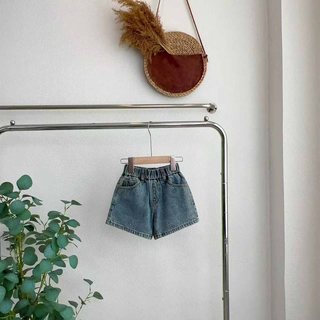 1619糯牛仔蓝牛仔短裤