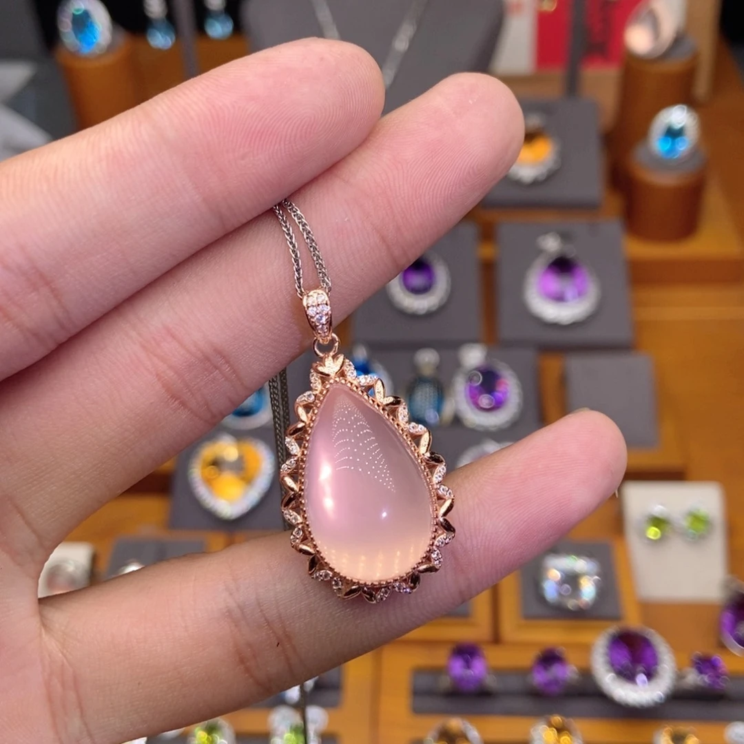 颈饰银S925镶嵌水晶馨*111111