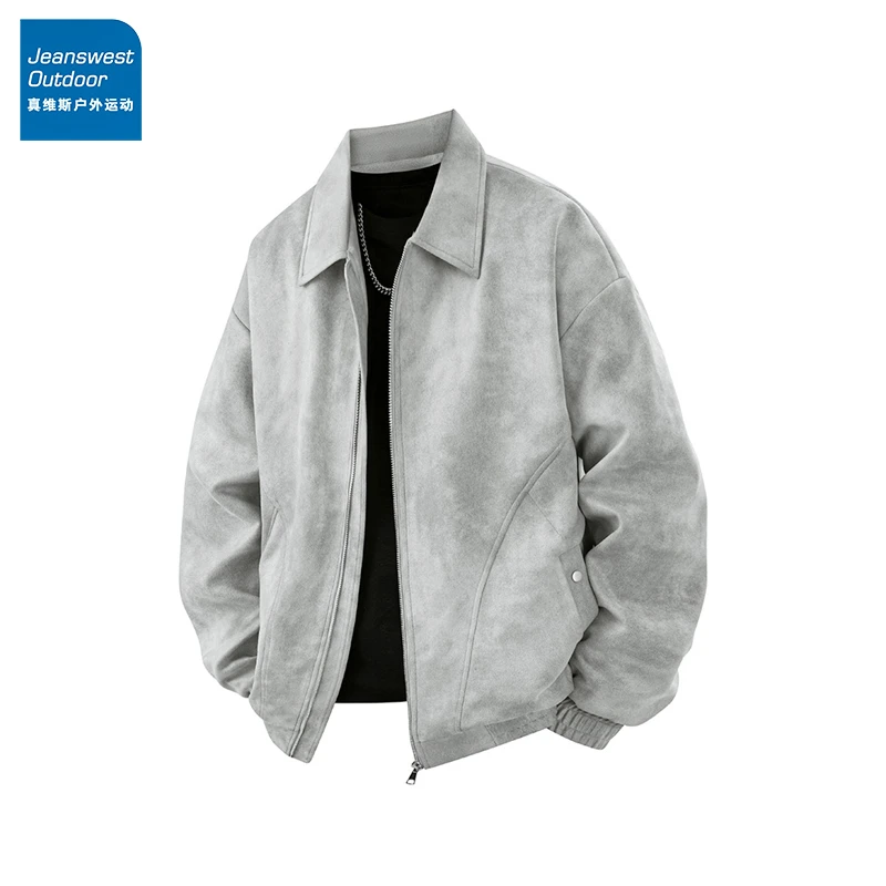 真维斯户外运动美式扎染飞行员翻领夹克外套男款春秋新款休闲潮流