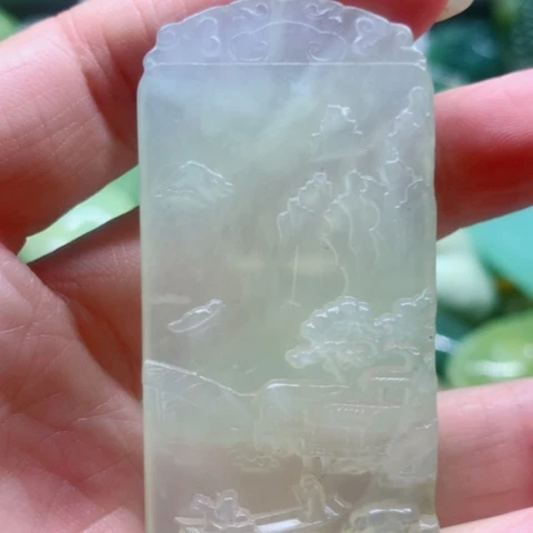 蛇纹石玉未镶嵌挂件