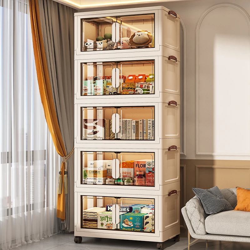 【85面宽】居家好物 家用大容量可折叠双开门收纳柜杂物整理收纳HZ