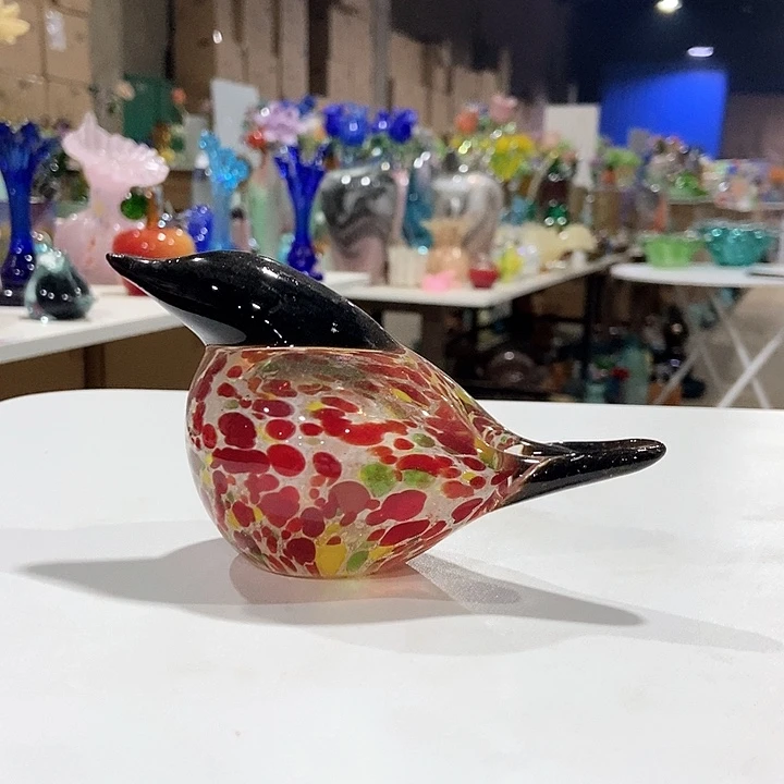 琉璃琉璃花瓶高9口12