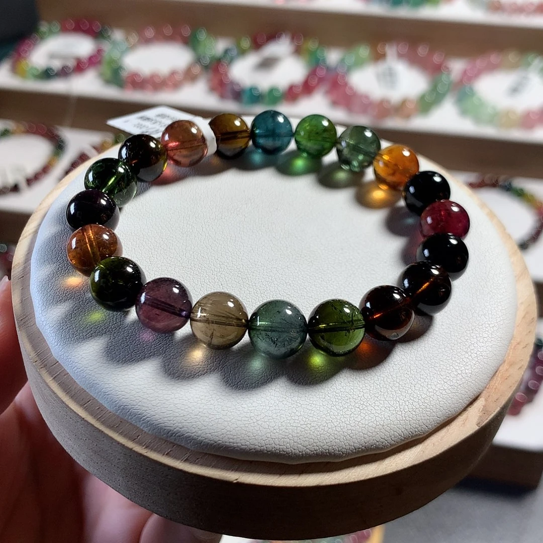 手链碧玺未镶嵌无鉴赏9.8mm