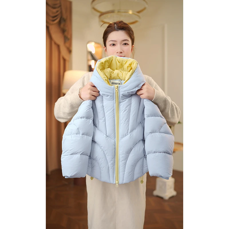 女宝2025冬季新款羽绒服中大童儿童加厚百搭羽绒穿搭3808