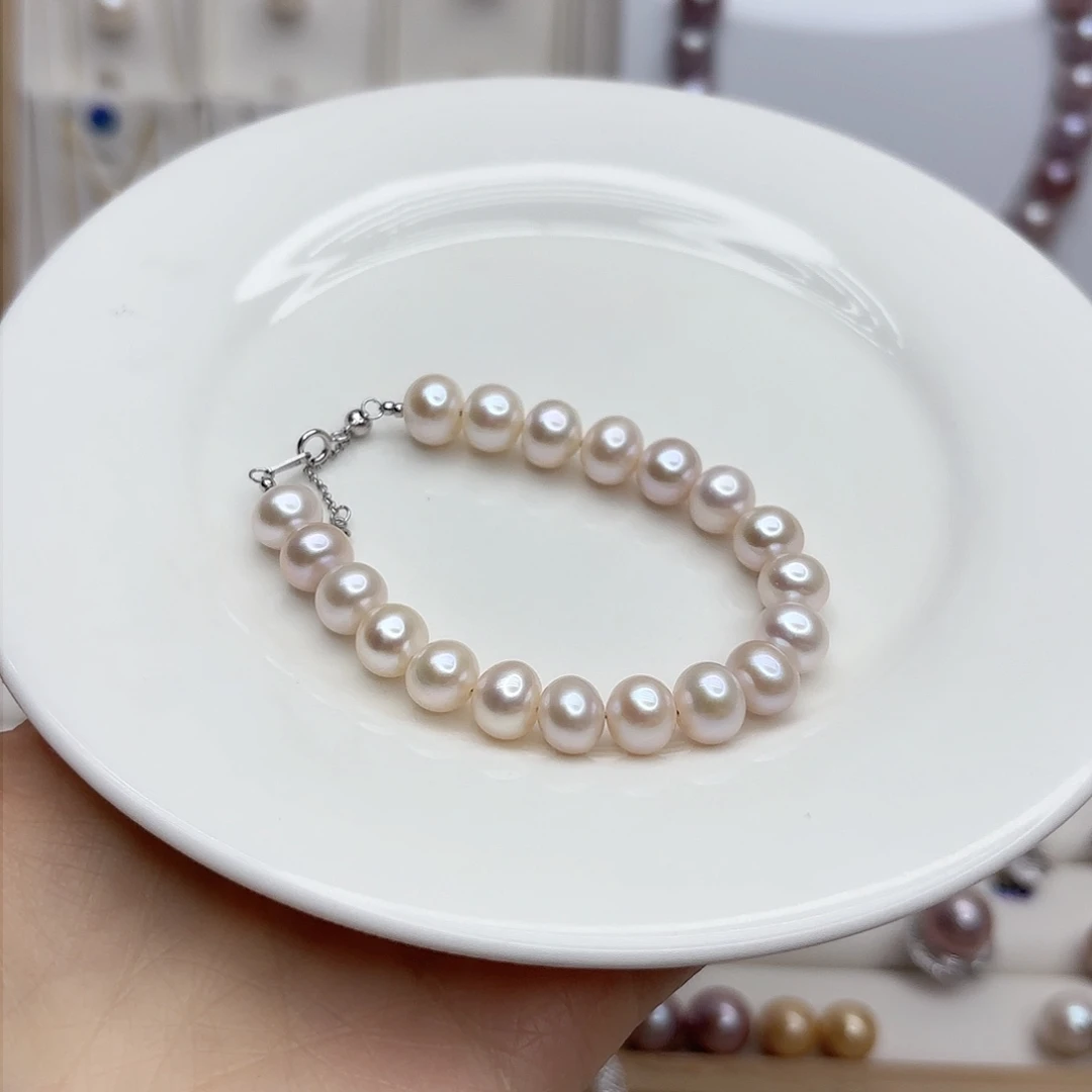 淡水珍珠颈饰银S925镶嵌