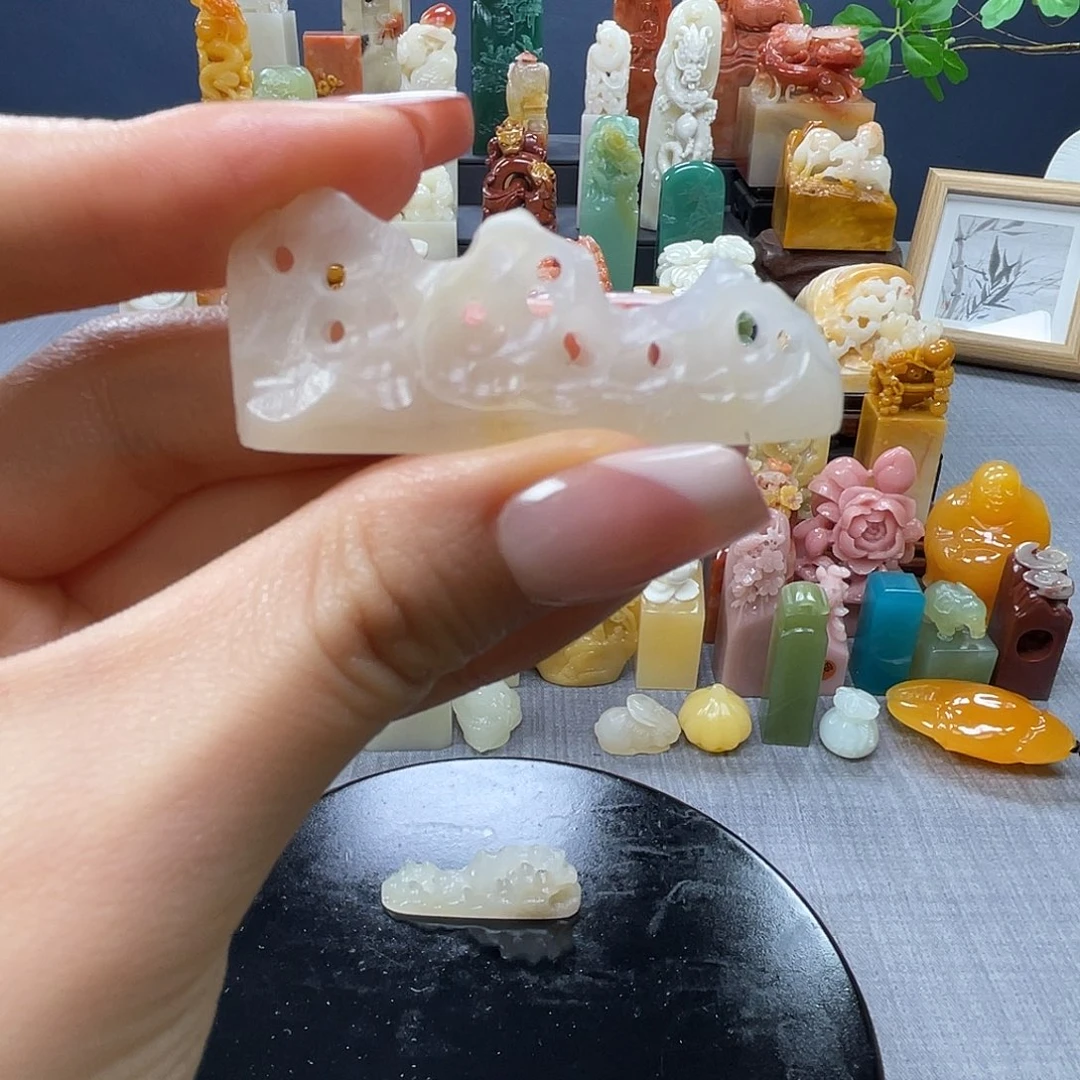 昌化石印石醉*生包邮包刻1963