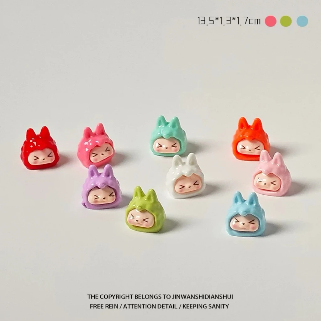 桌面树脂小摆件车载萌粒可爱创意治愈系立体摆设