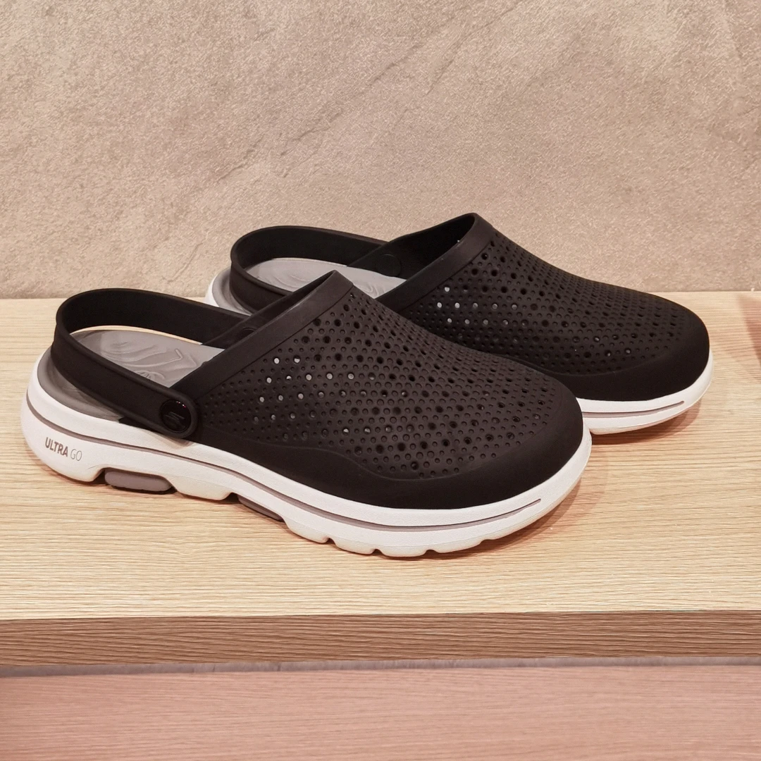 斯凯奇夏季男士休闲透气舒适软底外穿户外时尚洞洞鞋凉鞋243002