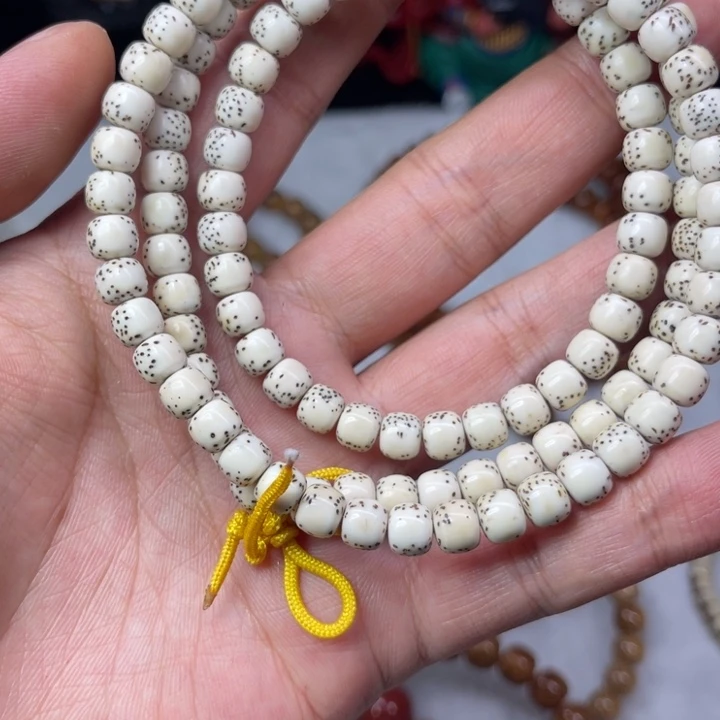 星月菩提吊坠7*6老型河豚大留白