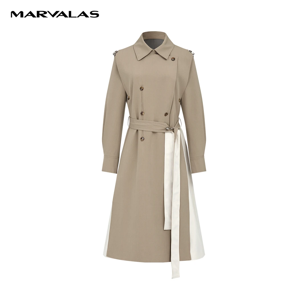 【丽公主】美拉德英伦复古风衣女收腰设计小个子M424301822