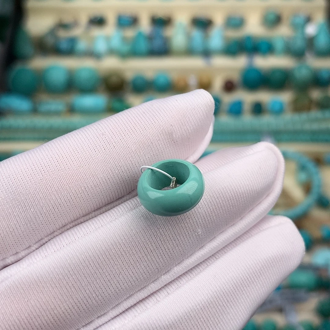 绿松石未镶嵌珠宝奇石7.5内径