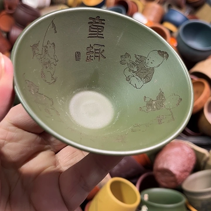 紫砂茶杯全手工紫砂主人杯