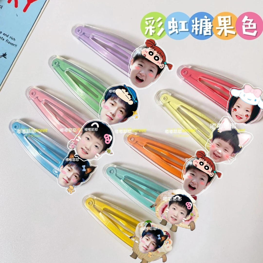 莎头周边应援线下物料孙颖莎王楚钦发夹可爱清新bb夹刘海发饰装饰