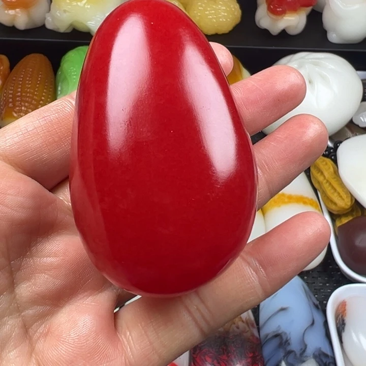 新疆戈壁五彩石金丝