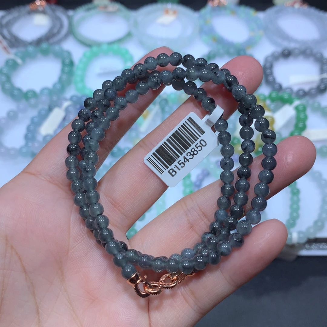 未镶嵌手串翡翠天然