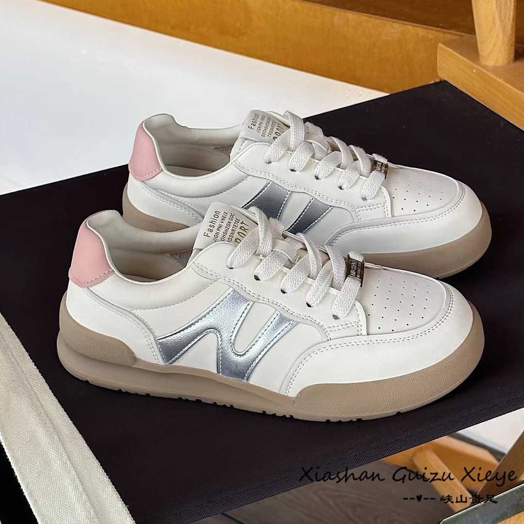 新款 潮德训鞋复古系带舒适休闲学生平底板鞋 3399-6