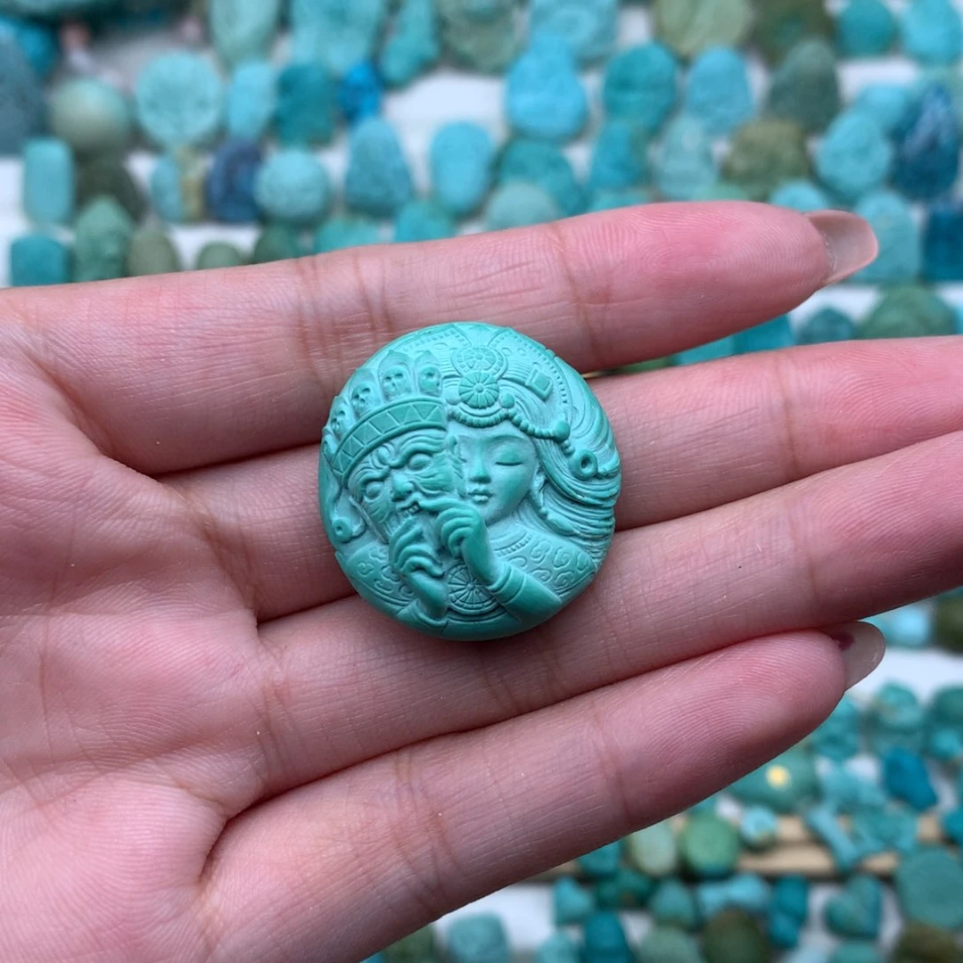 未镶嵌绿松石珠宝奇石