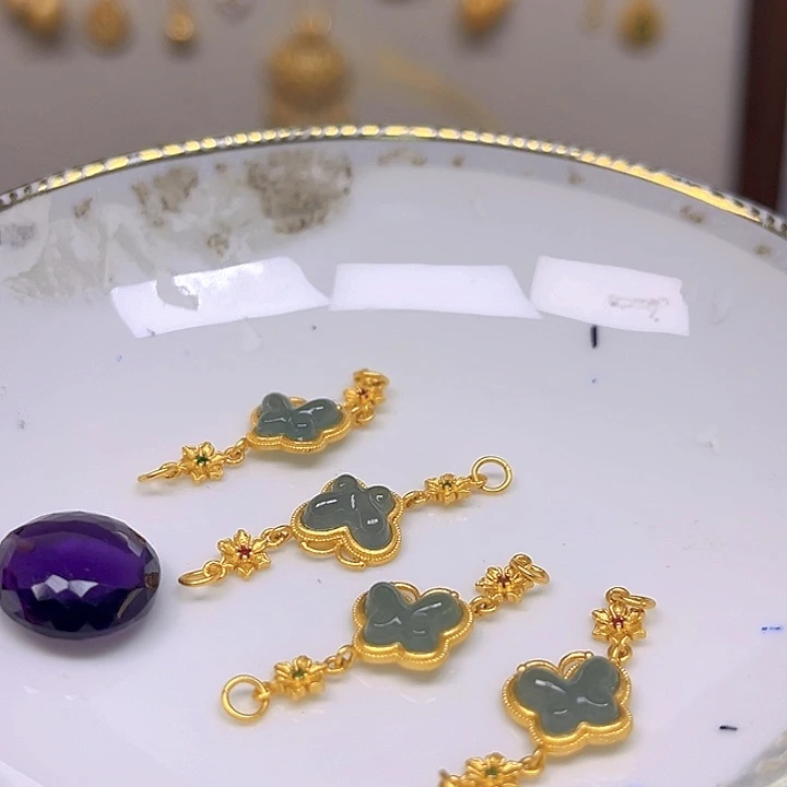 紫晶颈饰银S925镶嵌紫晶925镶嵌124