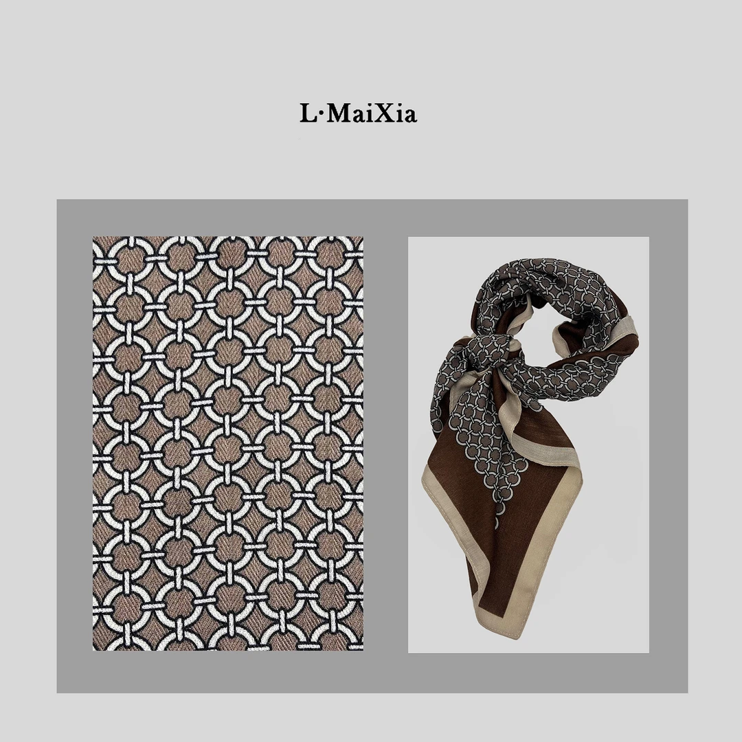 L.MAIXIA/露玛莉先女士中古风小方巾LX-58070