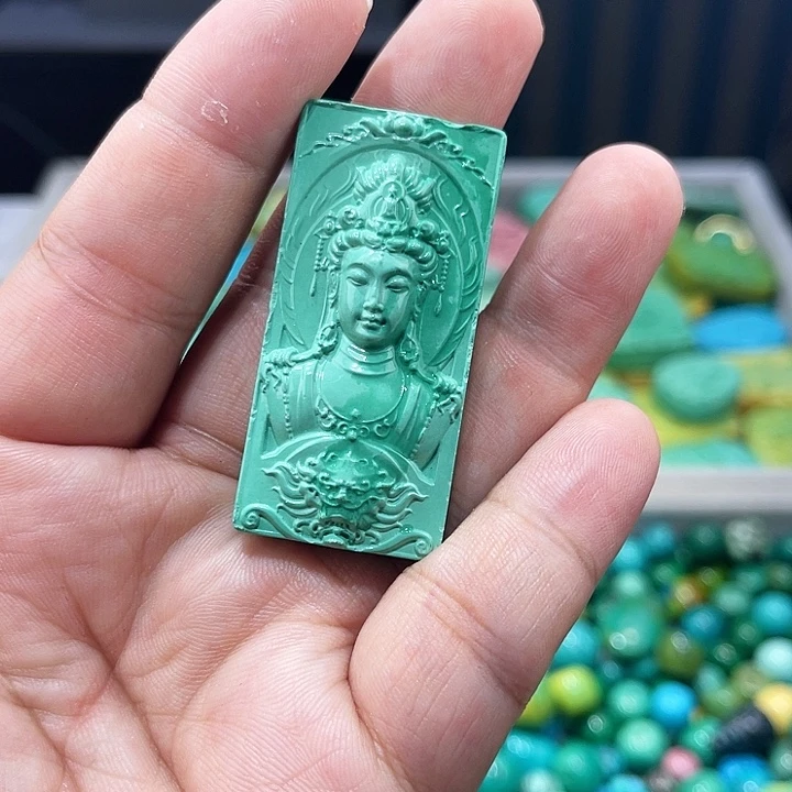 未镶嵌菱锰矿珠宝半成品