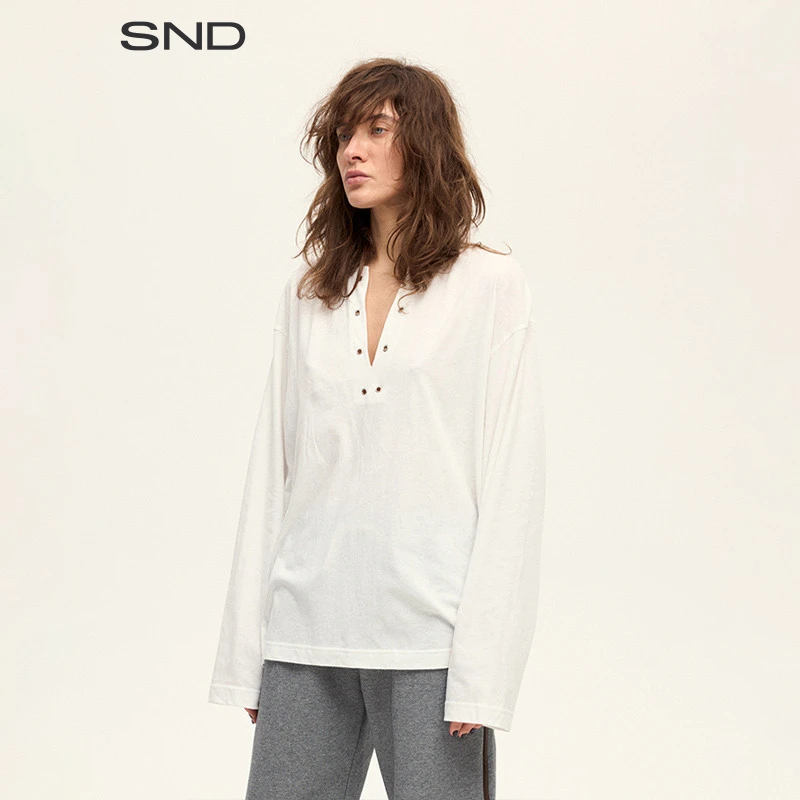 【THE SHY STREET 设计师品牌】SND AW25 柔软的劳动T恤女款