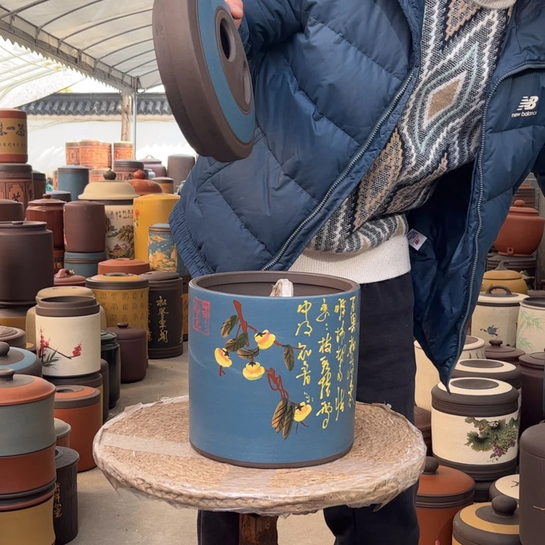 紫砂茶叶罐8 饼茶叶罐