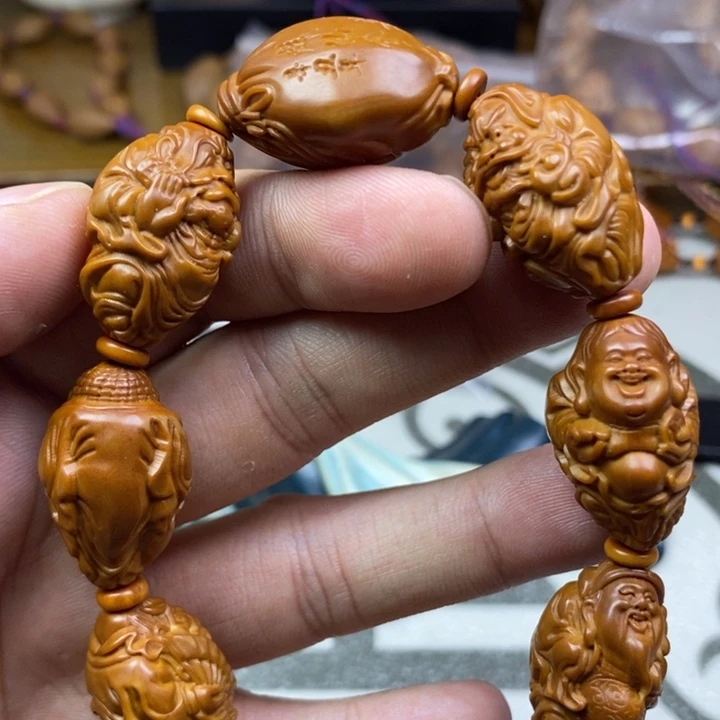 橄榄核手串/手链橄榄核雕工艺手串