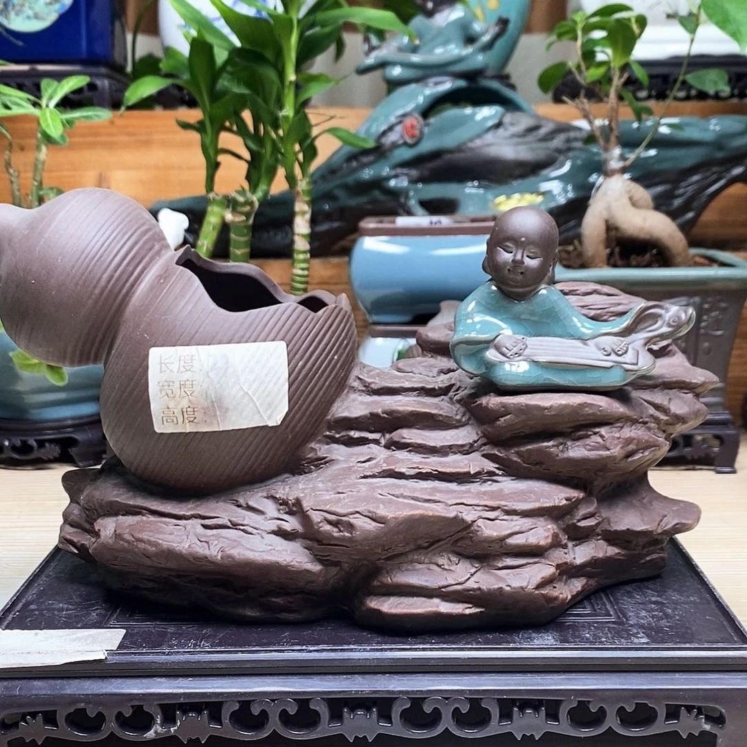 紫砂花盆陶瓷艺术
