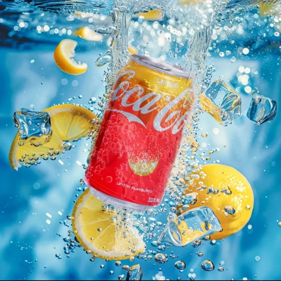 港版进口柠檬味可口可乐解腻金罐网红碳酸汽水饮料330ml夏日聚会