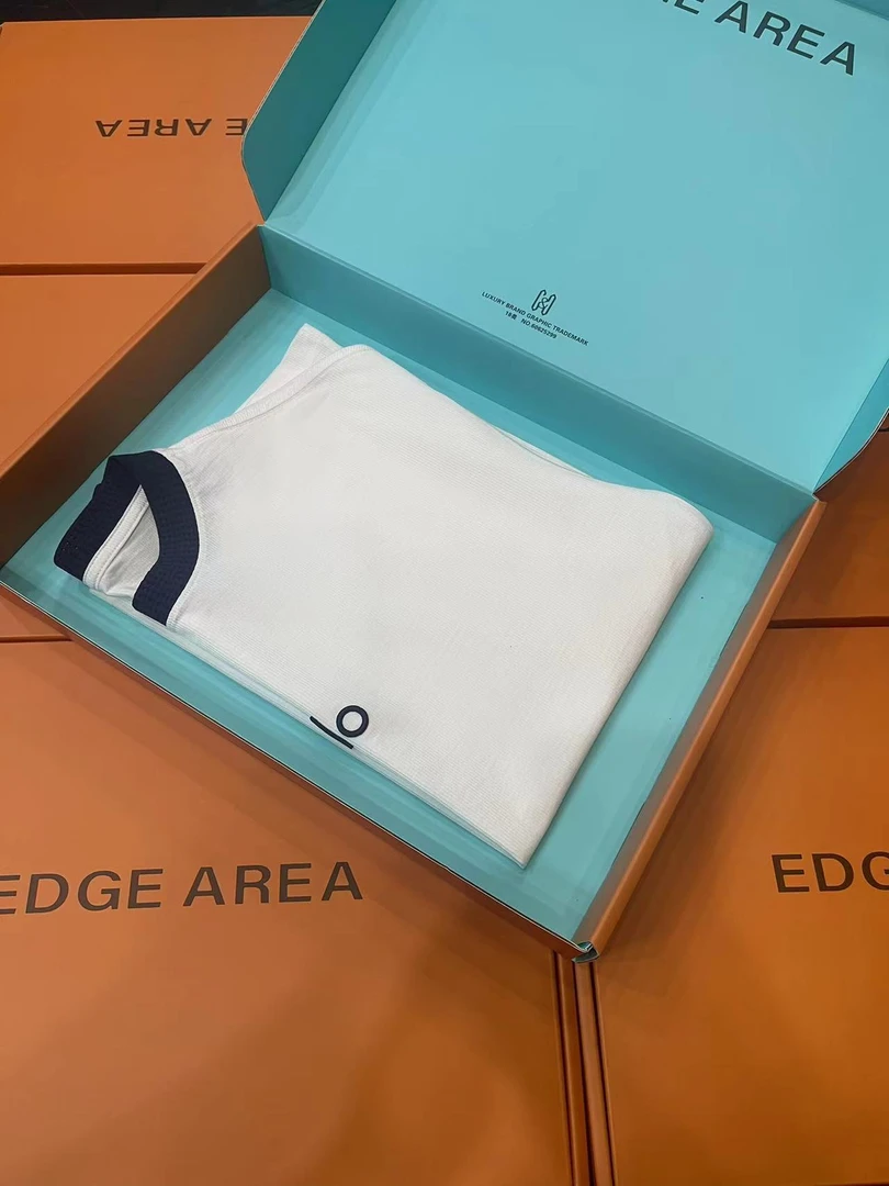 【EDGE AREA】夏季薄款透气拼色潮牌休闲圆领宽松短袖T恤6061