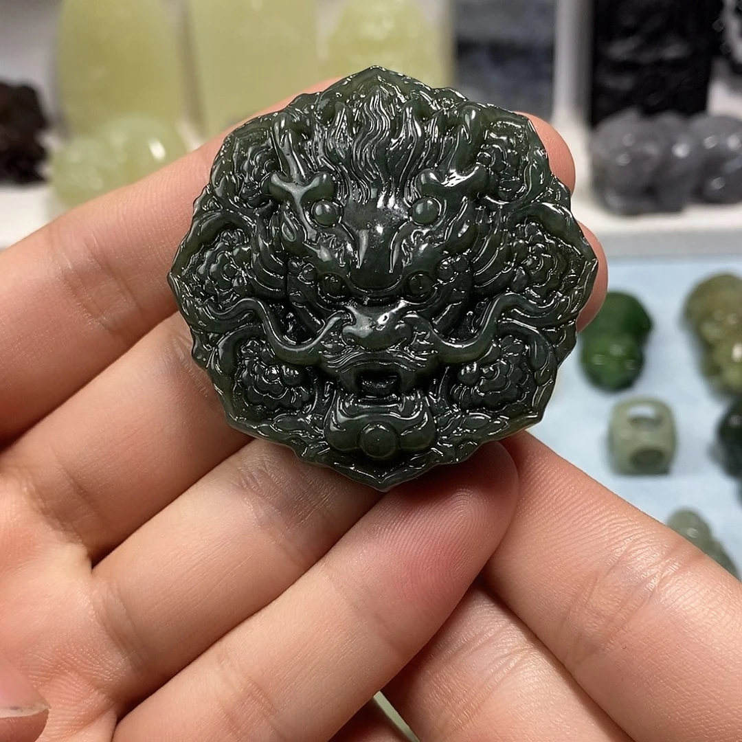 和田玉未镶嵌挂件