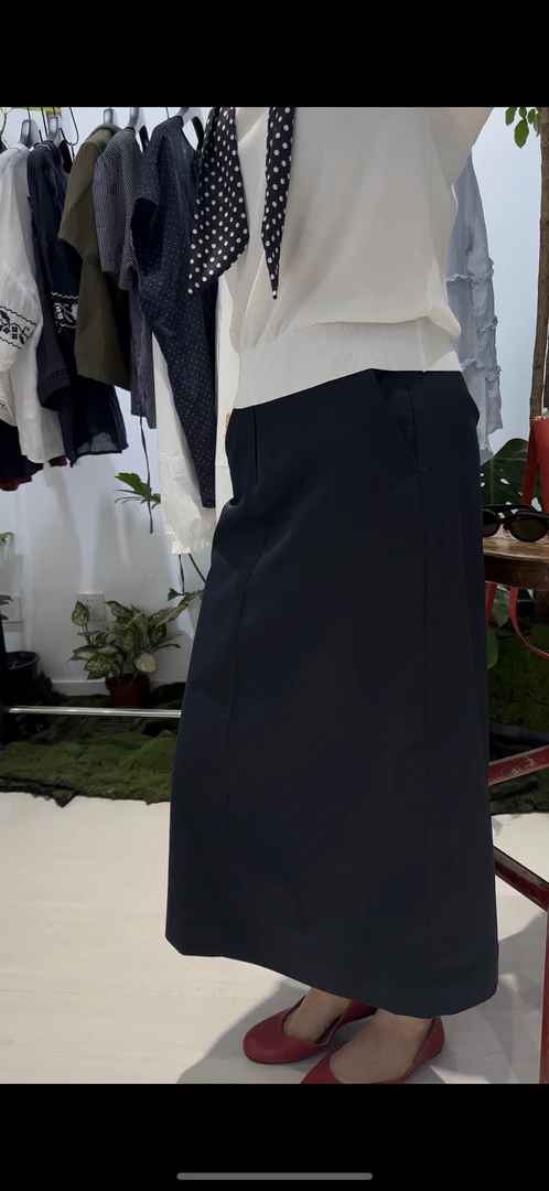 夏季女款简约气质休闲时尚百搭中长款半身裙