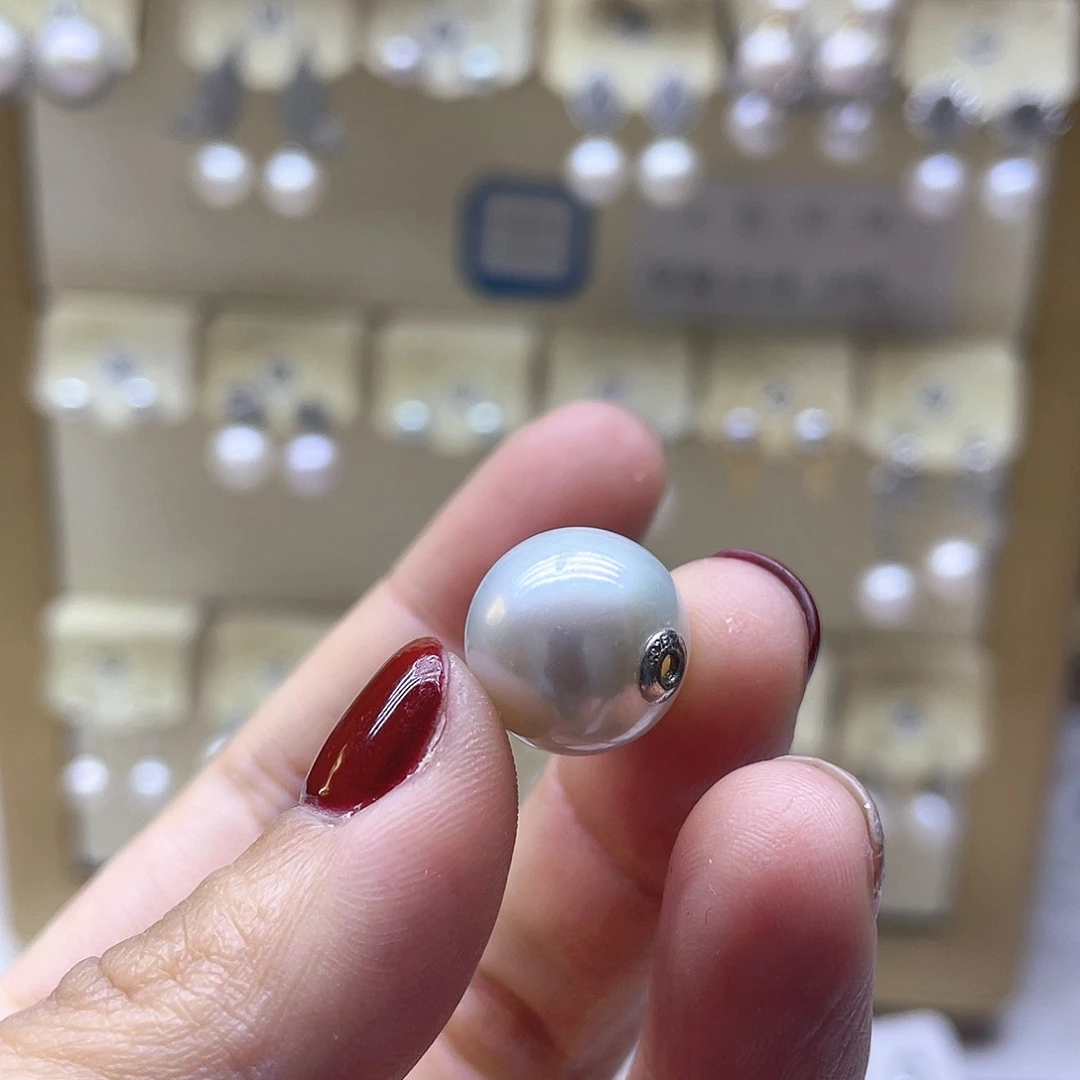 淡水珍珠颈饰银S925镶嵌