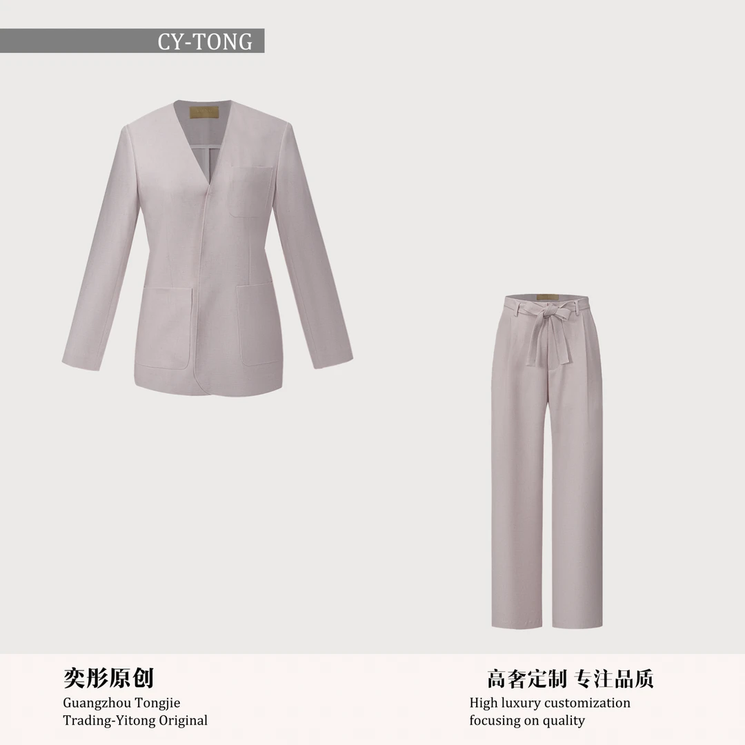 【彤姐原创】通勤风休闲风时尚女装高奢设计师西装气质女士W25D431